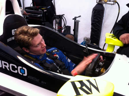 Josef Newgarden Discussing Yellowcog's Technology