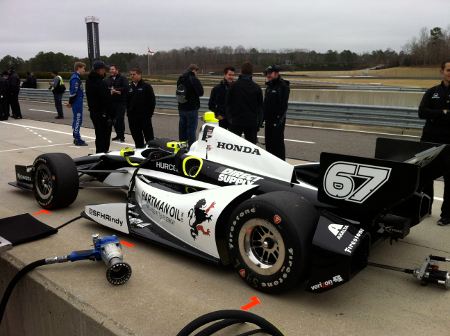 Sarah Fisher Hartman Racing Pits